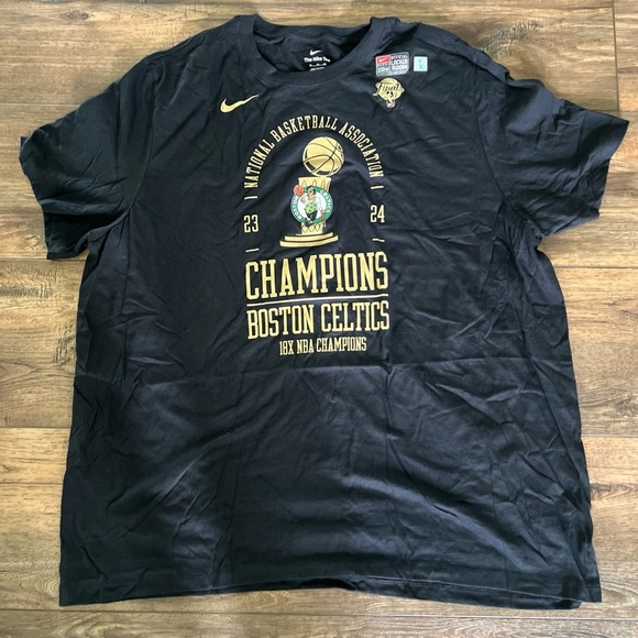 Boston Celtics NBA Finals Nike Champions Official Locker Room T-Shirt Size 3XL - Picture 4 of 8